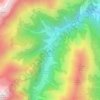 Foce topographic map, elevation, terrain