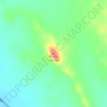 Mount George topographic map, elevation, terrain