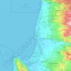 Acre topographic map, elevation, terrain