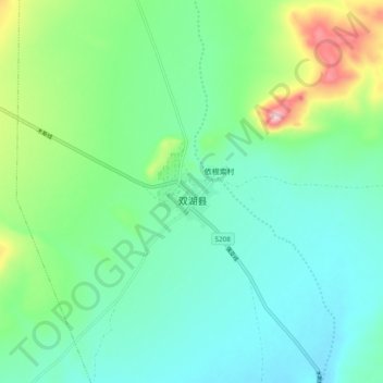 多玛乡 topographic map, elevation, terrain