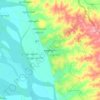Yenangyaung topographic map, elevation, terrain