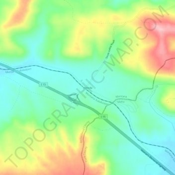 Monida topographic map, elevation, terrain