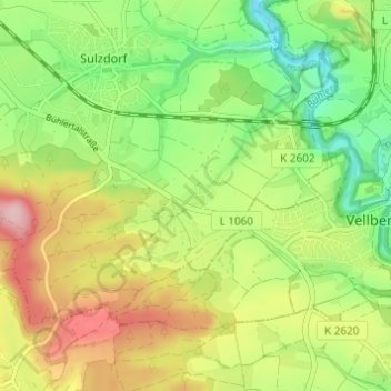 Dörrenzimmern topographic map, elevation, terrain