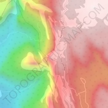 Tiger Point topographic map, elevation, terrain