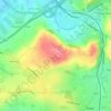 Moss Gate topographic map, elevation, terrain