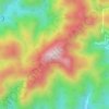 白云山 topographic map, elevation, terrain