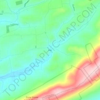 Haas topographic map, elevation, terrain