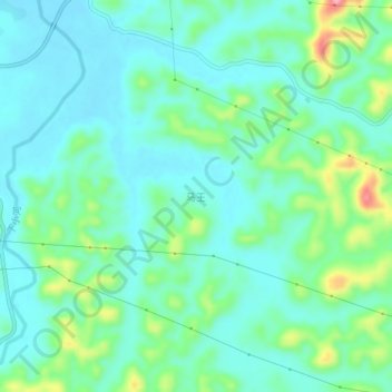 Mawang topographic map, elevation, terrain