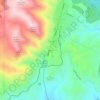 Divide topographic map, elevation, terrain