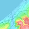 Mazafran topographic map, elevation, terrain