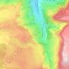 Champagny topographic map, elevation, terrain