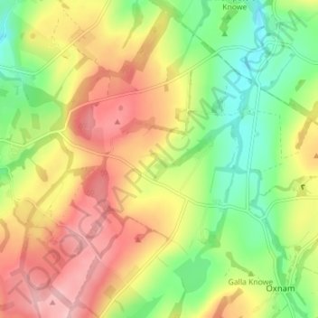 Thickside topographic map, elevation, terrain