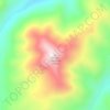 Hungry Mountain topographic map, elevation, terrain