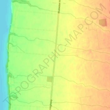 Drysdale topographic map, elevation, terrain