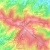 Wych Cross topographic map, elevation, terrain