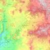 Zitácuaro topographic map, elevation, terrain