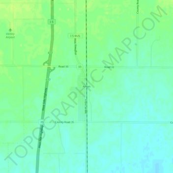 Artois topographic map, elevation, terrain