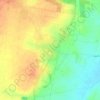 Hazano topographic map, elevation, terrain