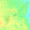Enchant topographic map, elevation, terrain