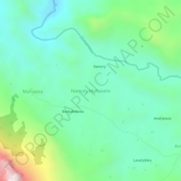 Namoly Mahavelo topographic map, elevation, terrain