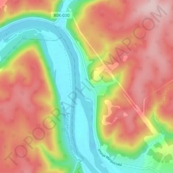 Яман-Порт topographic map, elevation, terrain