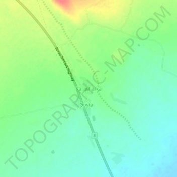 Karasharka topographic map, elevation, terrain