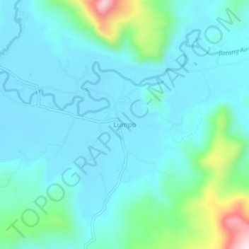 Lumpo topographic map, elevation, terrain