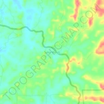 Suko Mulyo topographic map, elevation, terrain