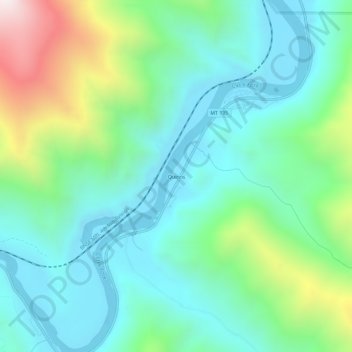 Quinns topographic map, elevation, terrain