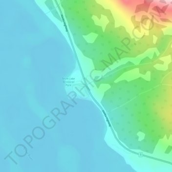 Teslin Lake topographic map, elevation, terrain