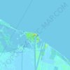 Port Said topographic map, elevation, terrain