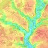 Les Terrasses de l'Aubrière topographic map, elevation, terrain