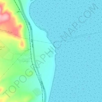 Rashkan topographic map, elevation, terrain