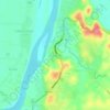 Baligatan topographic map, elevation, terrain