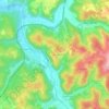 Grandroque topographic map, elevation, terrain