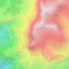 Aiguille Rouge topographic map, elevation, terrain