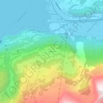 Teiffental topographic map, elevation, terrain