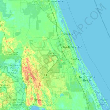 Hammock Field topographic map, elevation, terrain