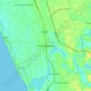 Karunagapally topographic map, elevation, terrain