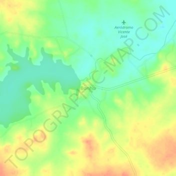 Bonhu topographic map, elevation, terrain