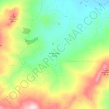 Borgo Pietro Lupo topographic map, elevation, terrain