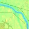 Border topographic map, elevation, terrain