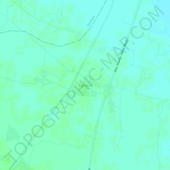 Agiaon topographic map, elevation, terrain