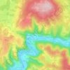 Diège topographic map, elevation, terrain