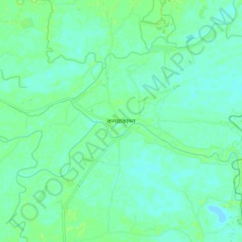 Kalmakanda topographic map, elevation, terrain