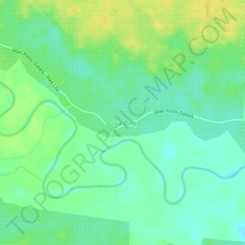 Dea Beq topographic map, elevation, terrain