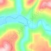 Peanut topographic map, elevation, terrain