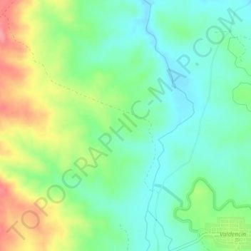 El Encín topographic map, elevation, terrain