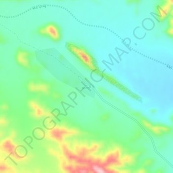 السرو topographic map, elevation, terrain