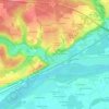 Fougeray topographic map, elevation, terrain